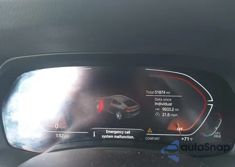 2022 BMW X6 xDrive40I z USA, uszkodzony, nr VIN 5UXCY6C07N9K65441